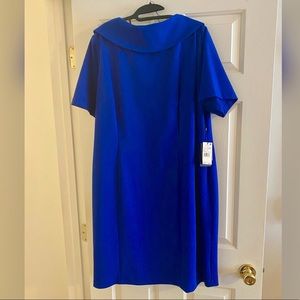 Dress, Royal Blue, V-back, Sz 20W
